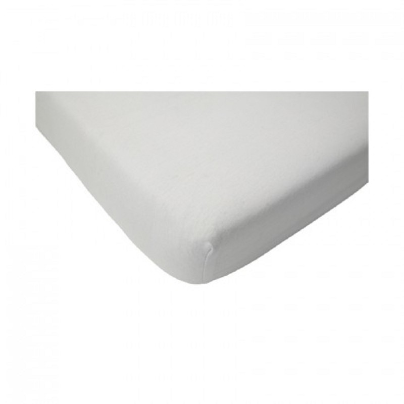 Drap-housse Jersey 60x120x20 Blanc